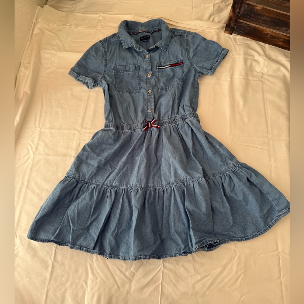 Tommy Hilfiger lightweight denim dress size large 12 14
